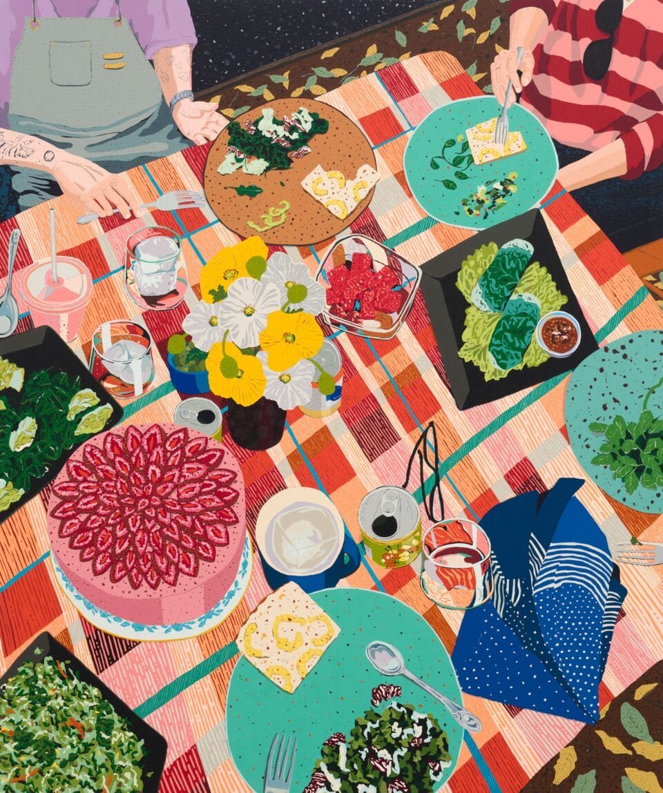 a vibrant painting by Hilary&hellip;